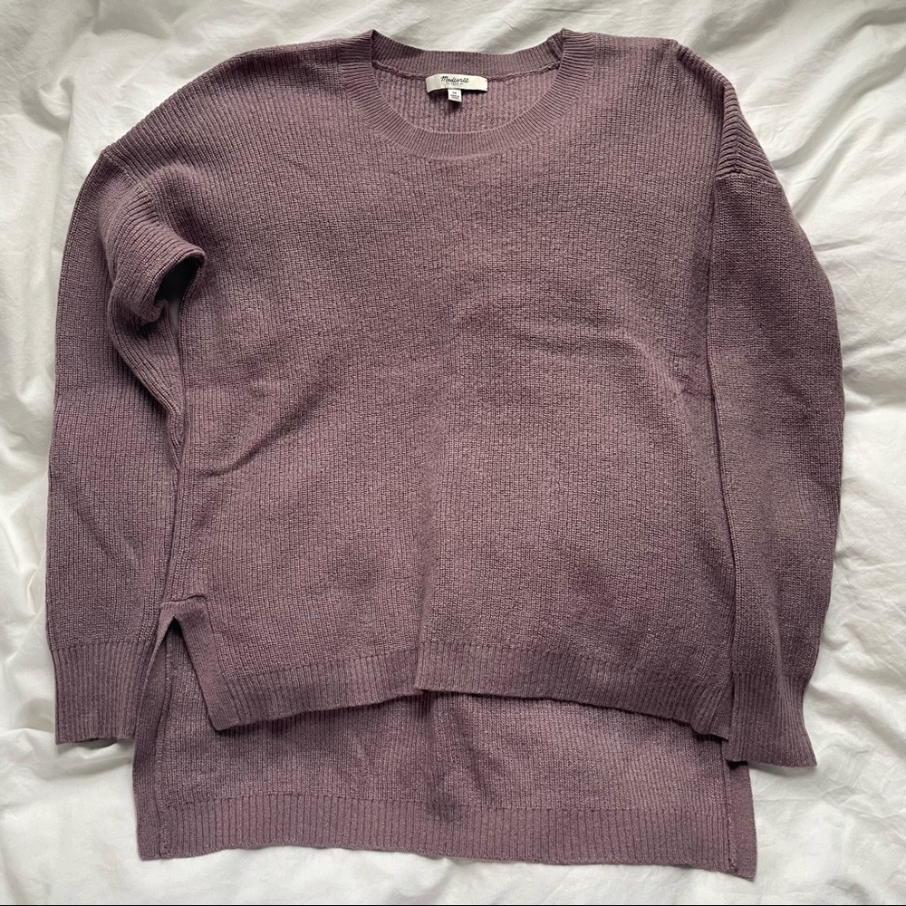 madewell purple light sweater